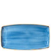 Churchill SCFSOP141 Stonecast Cornflower Blue Oblong Plate 35x18.5cm