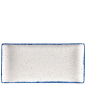 Churchill Stonecast Hints Indigo Blue Rectangle Buffet Tray 14.5 x 30.3cm/5.69 x 11.75" (Pack of 6)	