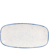 Churchill SHBIXO111 Stonecast Hints Indigo Chefs' Oblong Plate 29.8x15.3cm