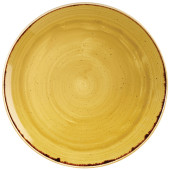 Churchill Stonecast Mustard Yellow Coupe Plate 28.8cm/11.31" (Pack of 12)