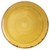 Churchill Stonecast Mustard Yellow Coupe Plate 32.4cm/12.75" (Pack of 6)"