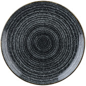 Churchill Studio Prints Homespun Charcoal Black Coupe Plate 28.8cm/11.31" (Pack of 12)