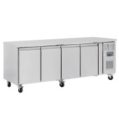 Polar U-Series Four Door Counter Fridge 449 Litre