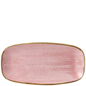Churchill Stonecast Petal Pink Chefs Oblong Plate 11.75X6 Ich (Pack of 12)
