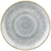 Churchill Studio Prints Homespun Stone Grey Coupe Plate 21.7cm/8.5" (Pack of 12)
