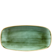 Churchill SSGSXO111 Stonecast Samphire Green Oblong Chefs Plate 11.75x6"