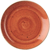 Churchill Stonecast Spiced Orange Coupe Plate 16.5cm/6.44" (Pack of 12)