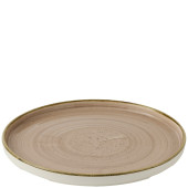 Churchill Stonecast Truffle Walled Plate 26cm/10.3" (Pack of 6)