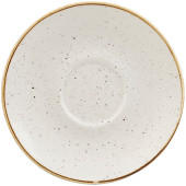 Churchill Stonecast Barley White Cappuccino Saucer 15.6cm/6.13" (Pack of 12)