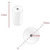 Single Ply Till Rolls 57mmx57mm  x20 Rolls