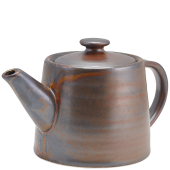 Terra Porcelain Rustic Copper Teapot 500ml/17.6oz (Pack of 6)