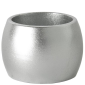 Metallic Napkin Ring 4.5cm Silver (Pack of 6)