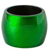 Metallic Napkin Ring 4.5cm Green (Pack of 6)