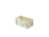 Wooden Crate White Wash Finish 27 x 16 x 12cm