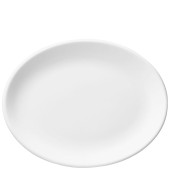 Classic White Oval Plate 9"