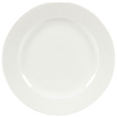Isla White Footed Plate 23.4cm