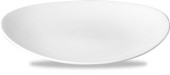 Orbit White Orbit Oval Coupe Plate 7.75 Inch