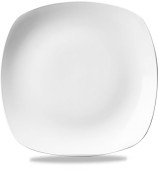X Squared White Square Plate 6.5 Inch