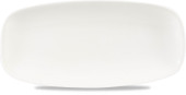 X Squared White Oblong Plate 10.6x5 Inch