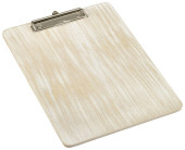 White Wash Wooden Menu Clipboard A4