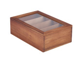 Acacia Wood Tea Box 30 x 20 x 10cm