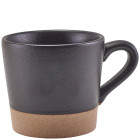 GenWare Kava Black Stoneware Coffee Cup 340ml/12oz (Pack of 6)