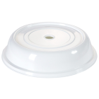 Polypropylene Plate Cover with Opening 22cm Natural 