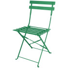 Bolero Perth Forest Green Pavement Steel Folding Chairs (Pack of 2)