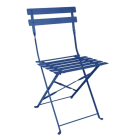 Bolero Perth Pavement Folding Chairs Dark Navy (Pack of 2)