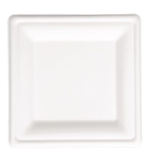 Bagasse Square Plates 200mm/8