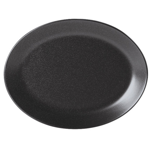 Seasons Graphite Oval Plate 30cm/12inch x 6