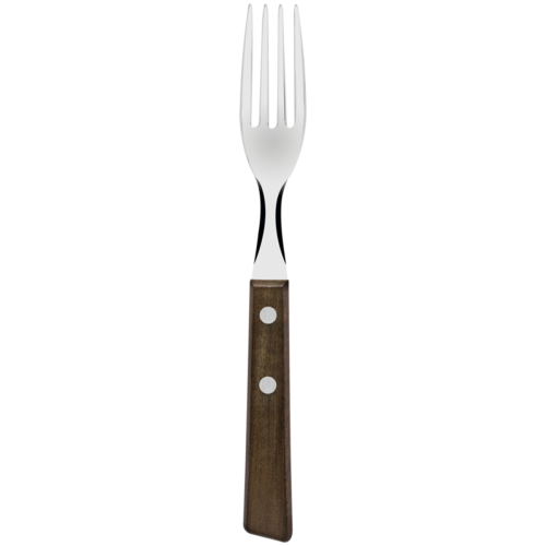 Tramontina Dark Natural Wood Fork (Pack of 12)
