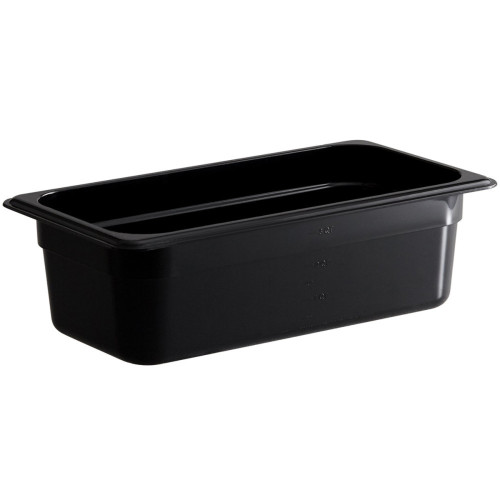 GN 1/3 Black Polycarbonate Gastronorms