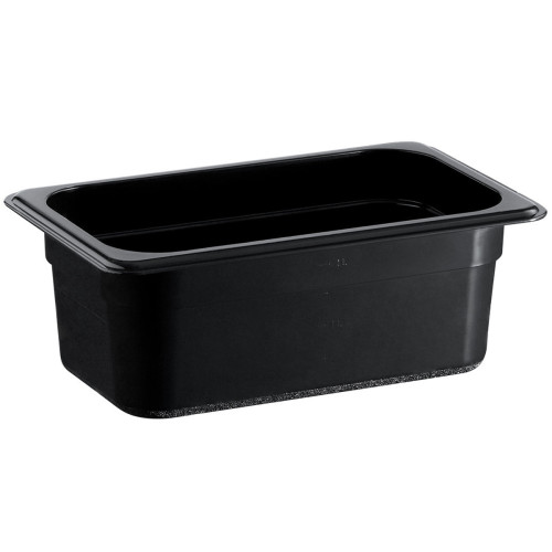 GN 1/4 Black Polycarbonate Gastronorms