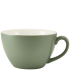 Genware Porcelain Sage Bowl Shaped Cup 340ml/12oz (Pack of 6)