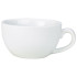 GenWare Porcelain White Bowl Shaped Coffee Cup 400ml/14oz (Pack of 6)