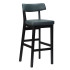 Nico Highchair Iron Grey Faux Leather with Black Frame