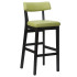 Nico Highchair Lime Green Faux Leather with Black Frame