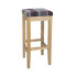 Bolero Austin High Stool Grey Tartan