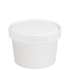 White Soup Pot + Lids 227ml/8oz (Pack of 250)