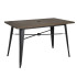 Bolero Complete Outdoor Table Dark Wood 1200 x 760mm
