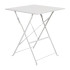 Bolero Square Pavement Style Steel Table Grey 600mm