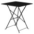 Bolero Square Pavement Style Steel Table Black 600mm
