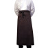 Bar Waist Apron With Pocket Black 90cm