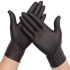 Disposable Nitrile Gloves Powder Free Black Extra Large (Pack of 100)