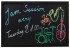 Wall Chalkboard Black 60 x 80cm