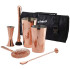 Genware Professional Copper Barware Cocktail Gift Set 7 Piece
