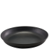 Black Vintage Steel Coupe Plate 20cm