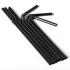 Biodegradable Compostable PLA Bendy Drinking Straws 8 Inch 20cm Black (Pack of 250)