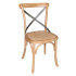 Bolero Bentwood Chairs with Metal Cross Backrest Natural (Pack of 2)